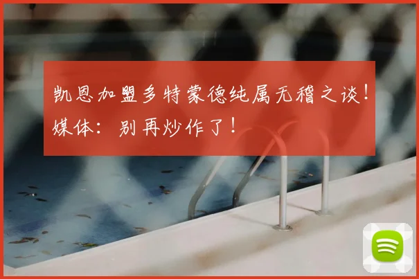 凯恩加盟多特蒙德纯属无稽之谈！媒体：别再炒作了！